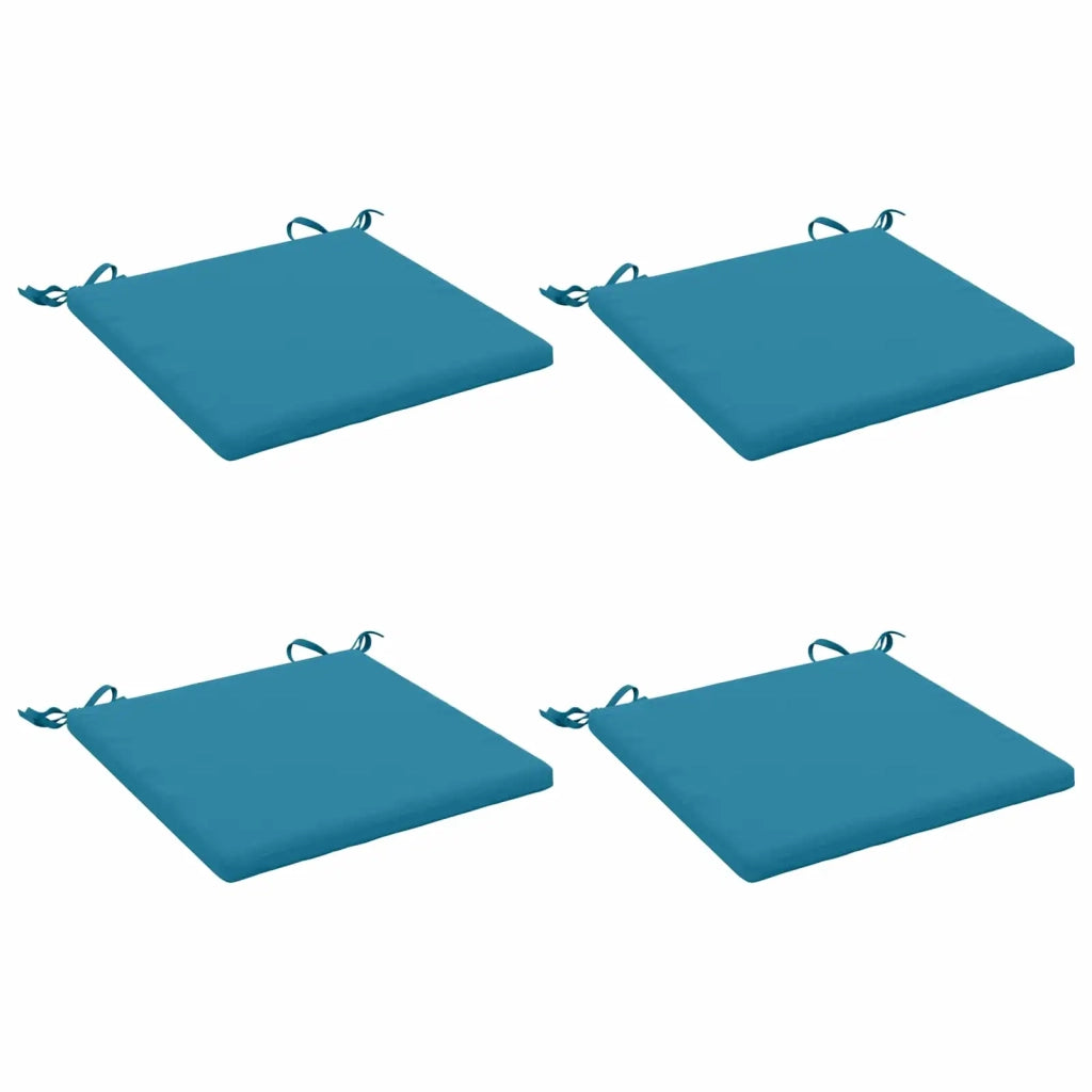 Cuscini per Sedia in 4 Pezzi SOEST 4 pz 100% Poliestere Azzurro 944432