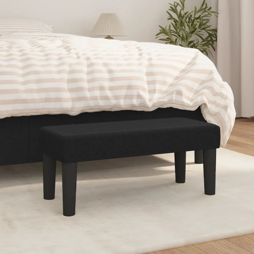 Panca Nera 70x30x30 cm in Tessuto CFW9857116