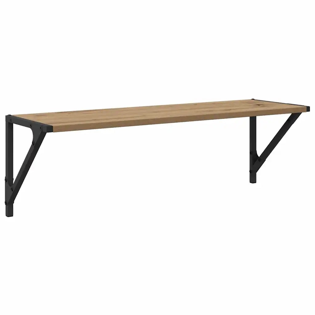 Scaffali da parete 2 pcs Rovere artigianale 80 x 25 x 25,5 cm