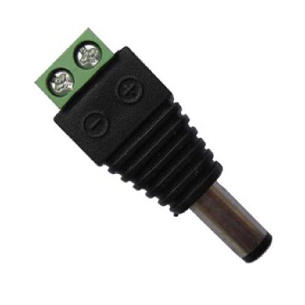 Trade Shop - Connettore Spinotto Per Striscia Led Per Chiudere Alimentazione Maschio+femmina -