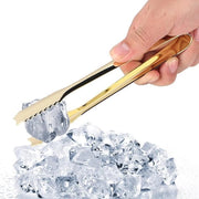 Due piccole tenaglie per ghiaccio mini serviziotenaglia per cubetti di ghiaccio per bar servizio zucchero tenaglia per zucchero metallica tenaglia per servizio the accessori per the caffè (vergata)