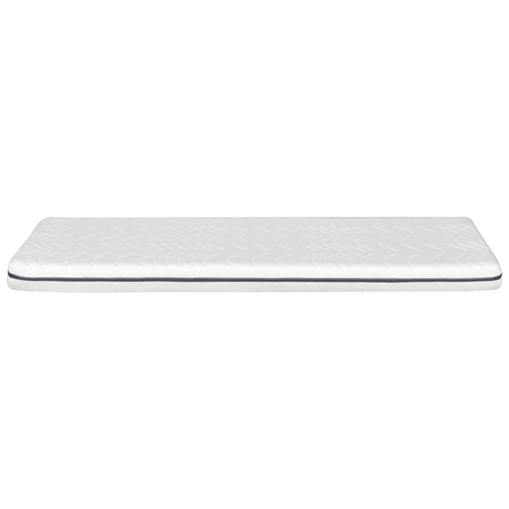 Materasso in Schiuma Viscoelastica Durezza Media Grigio e Bianco 90 x 200 cm Fodera con cerniera
