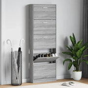 Scarpiera Grigio Sonoma 59x17x169 cm in Legno Multistrato 342516