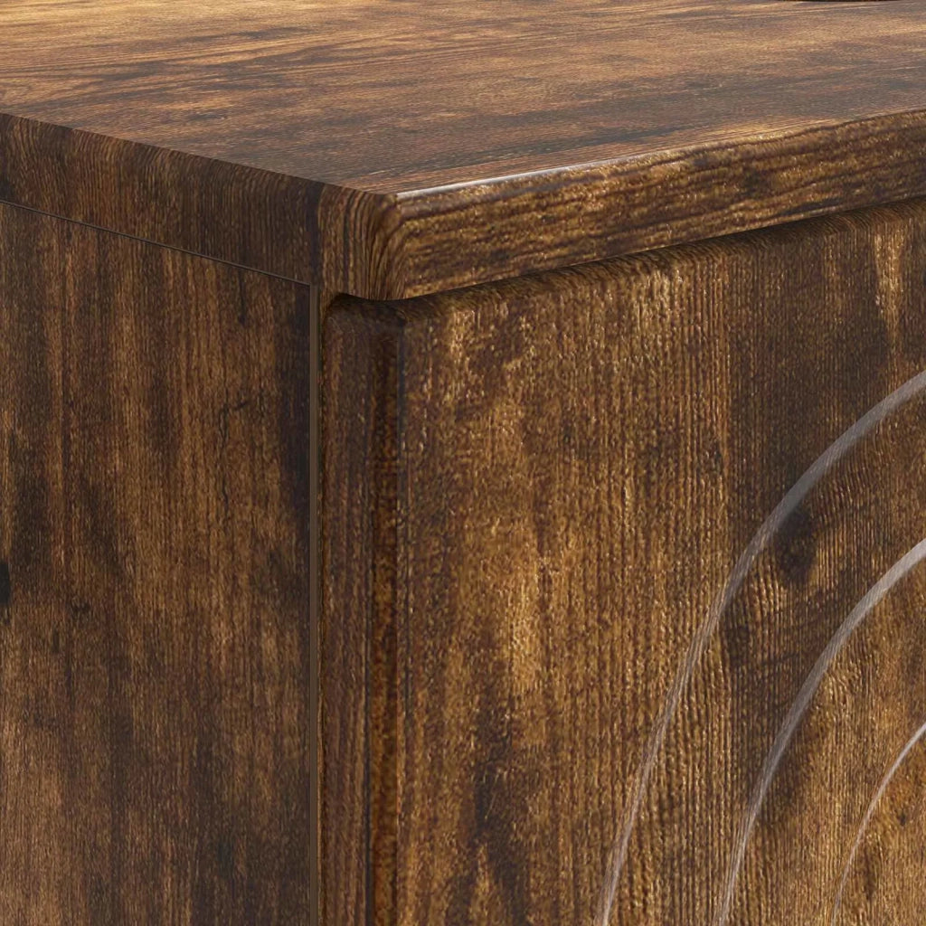 Armadio per Lavabo da Bagno ALKMAAR Rovere Fumo 82 x 41 x 59 cm 896140