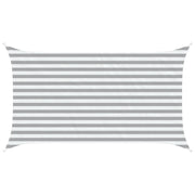 Vela Parasole | Telo Ombra | Vela da ombra solare Grigio chiaro e bianco 3,5 x 2 m
