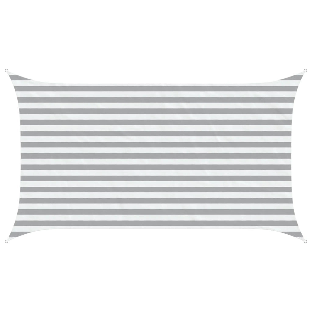 Vela Parasole | Telo Ombra | Vela da ombra solare Grigio chiaro e bianco 3,5 x 2 m