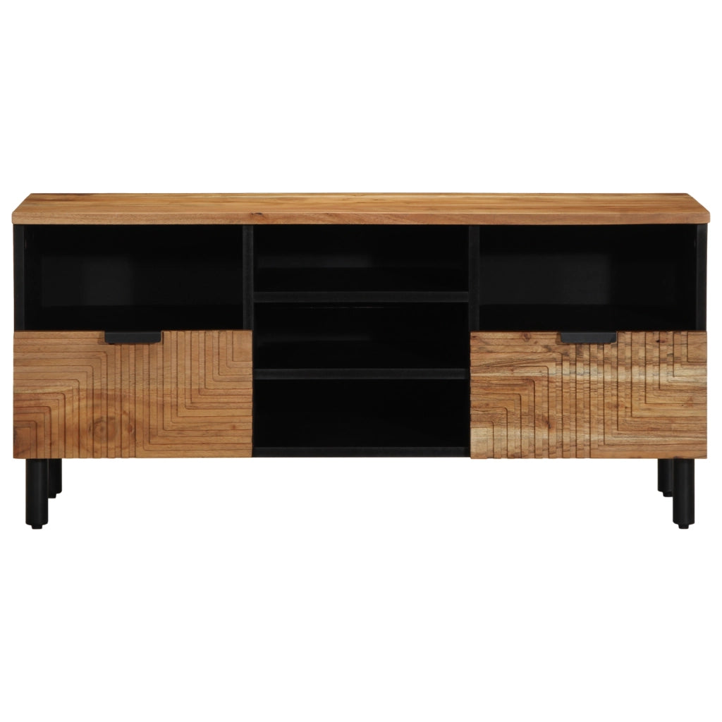 Mobile TV  100x33,5x46 cm in legno massello di acacia