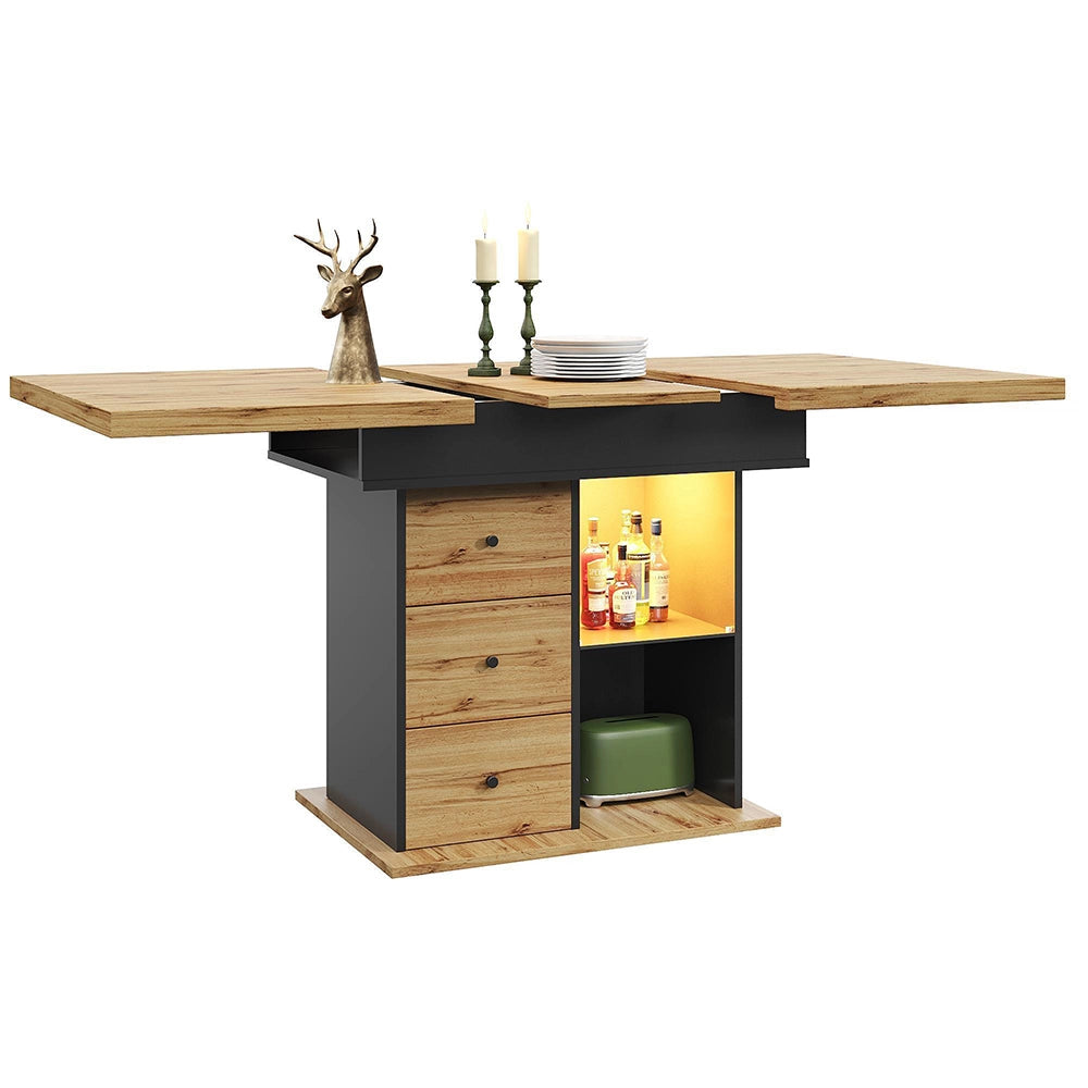 Tavolo estensibile - Xylo - 110-140x80cm con illuminazione LED