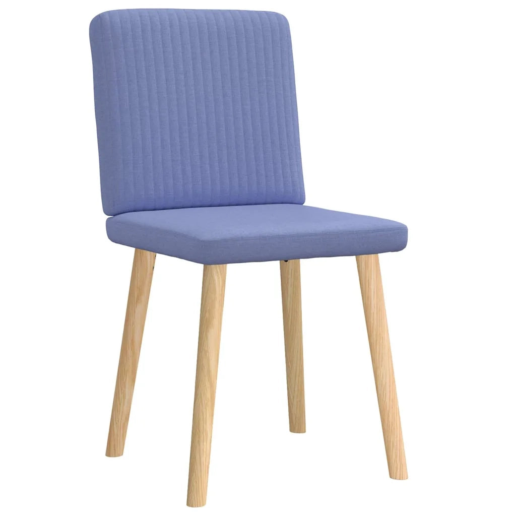 Sedie da Pranzo 2 pz | Sedie da cucina Blu Jeans in Tessuto