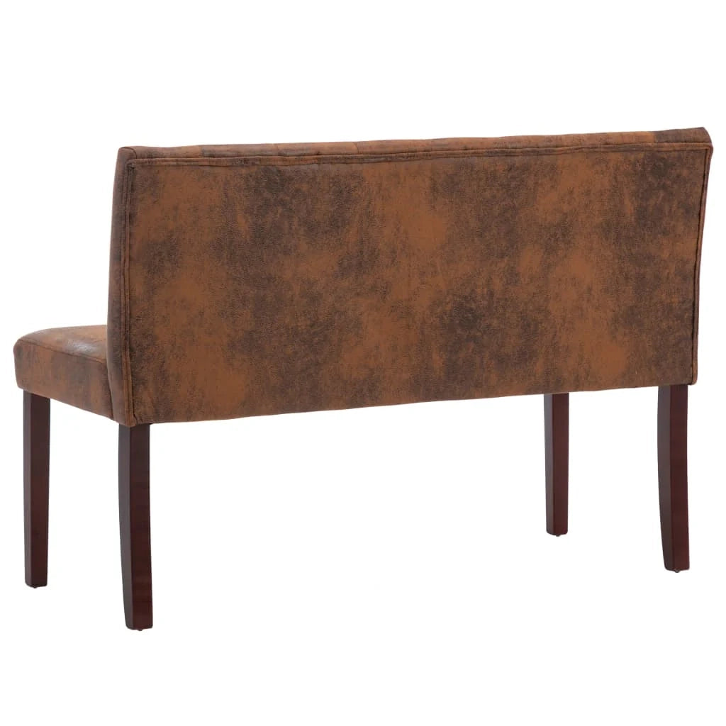 Panca/lounge 120 cm in similpelle scamosciata marrone 02_0010805