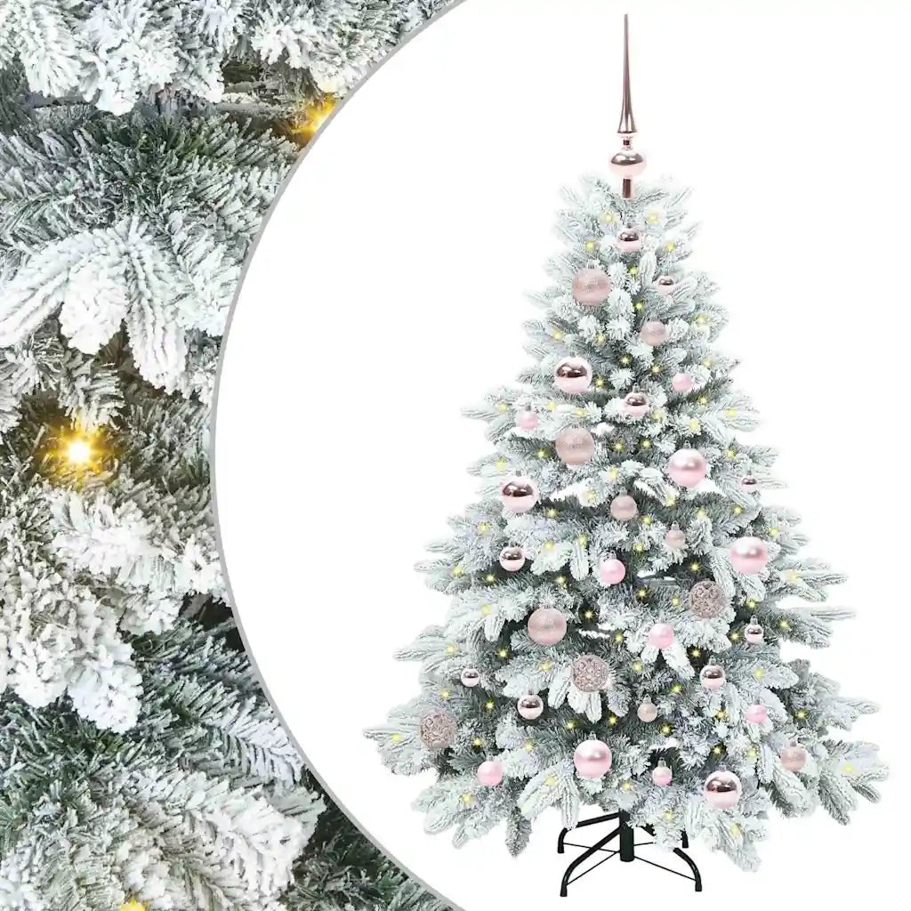 Albero di Natale artificiale con 150 LED Bianco 120 cm PE e PVC 3397590