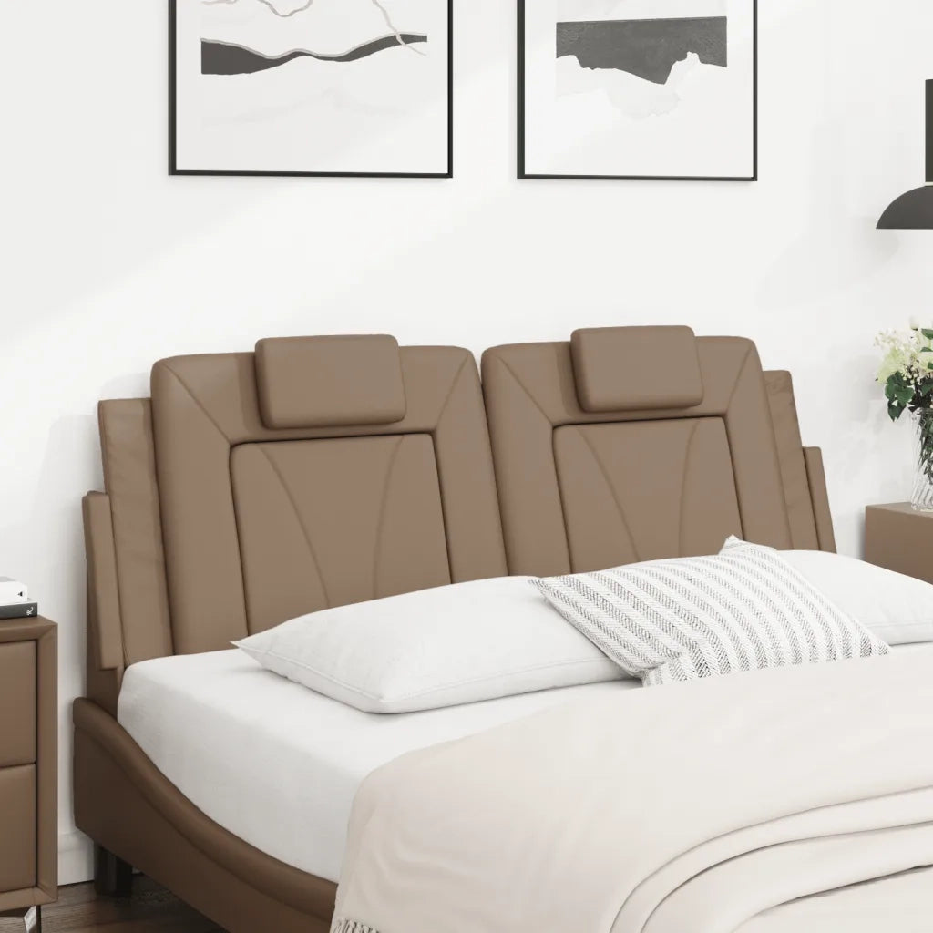 Cuscino Testiera Viana Cappuccino 120 cm in Similpelle 374785