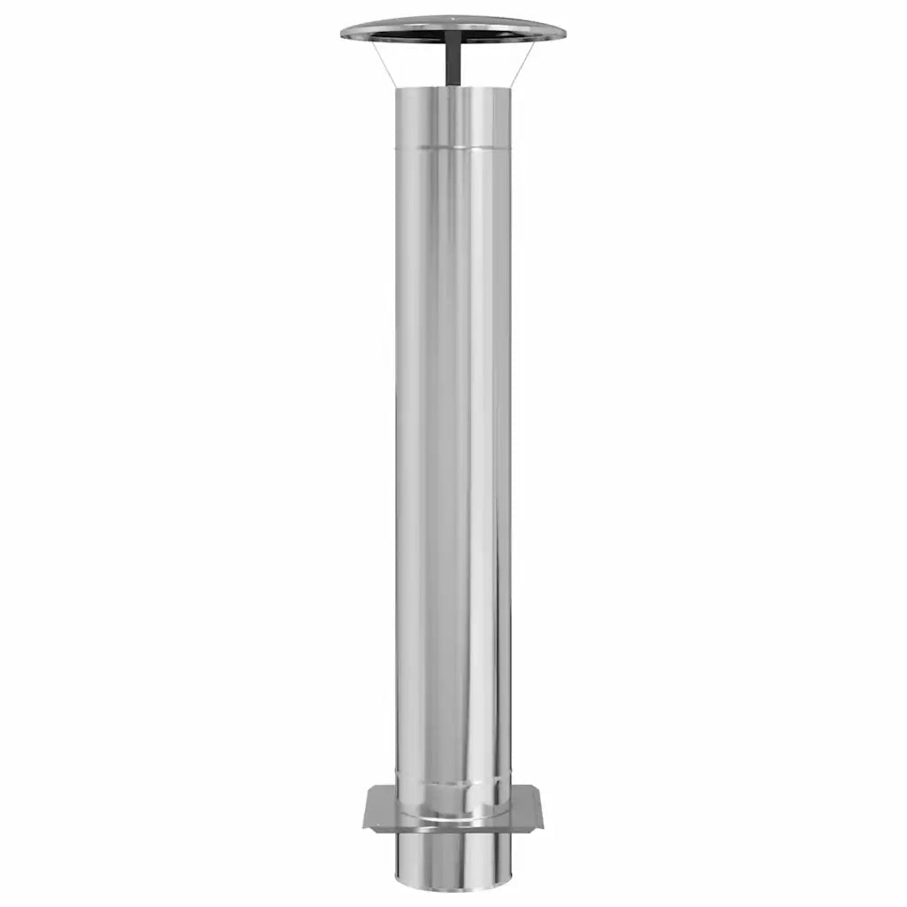 Estensione Camino Argento 35 x 35 x 132 cm Acciaio inossidabile CFW2673639