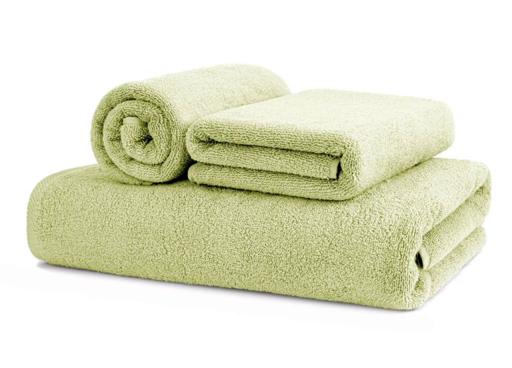 Asciugamani Salvietta Bagno In Morbida Spugna Modello Sophie Colore Verde Salvia - Salvietta - Salvia