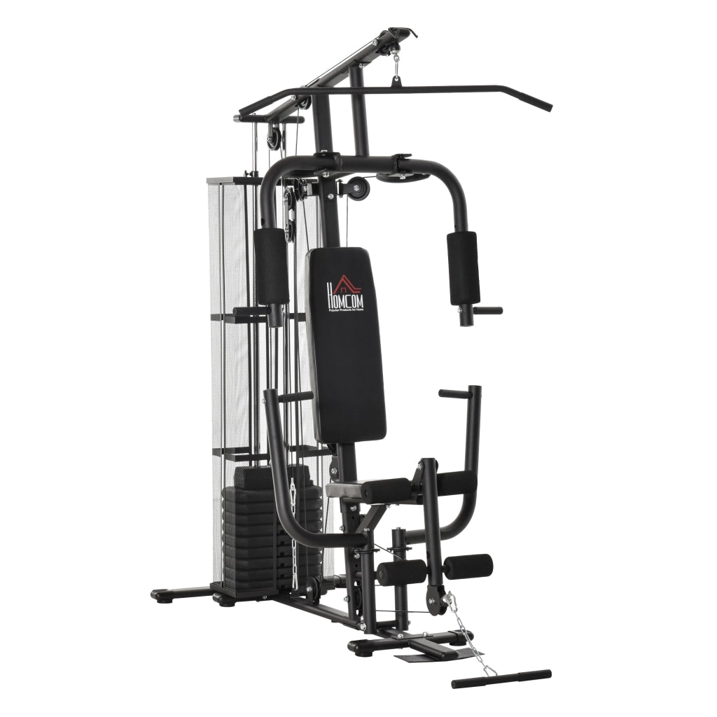 Attrezzo Palestra Multifunzione ¨C zephmum ¨C Nero Acciaio 150x110x210cm