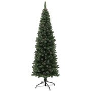 Albero di Natale Artificiale 180 cm 618 Rami con Pigne Verde