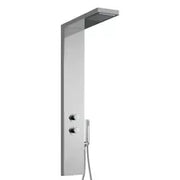 Pannello inox colonna doccia a cascata completo Eos Damast