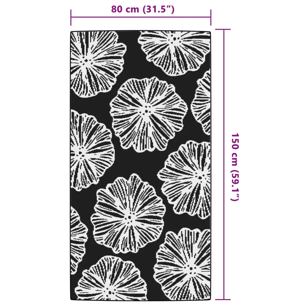 Tappeto da Esterno ARAKIL Verde 80x150 cm in PP CFW5602663