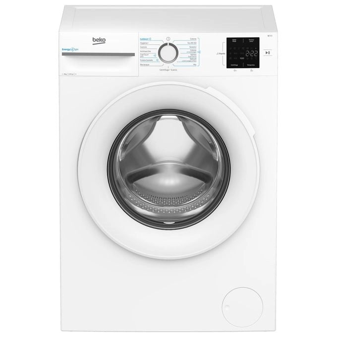 Beko BMWU3921W EnergySpin Lavatrice Carica Frontale 9 Kg 1200 rpm Classe A Vapore Inverter (85x60x55 cm) colore Bianco