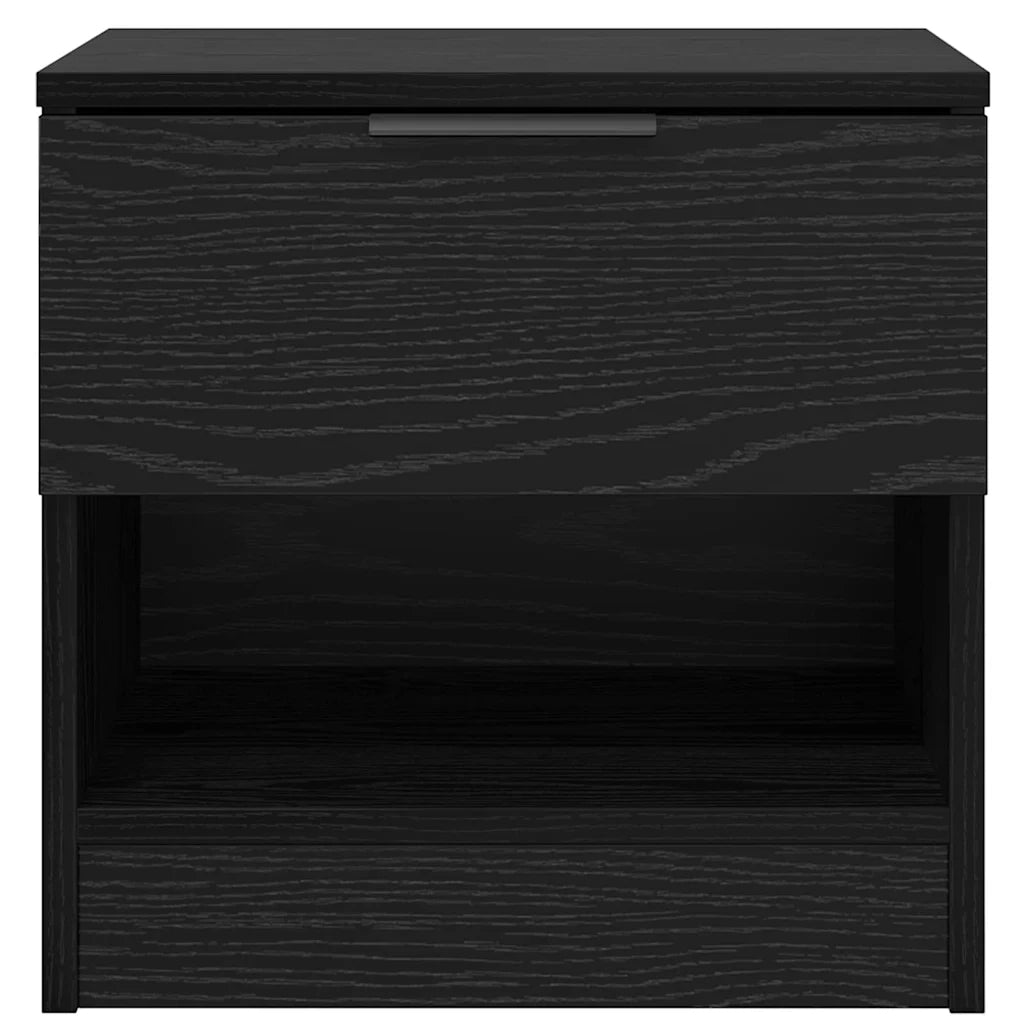Armadietto per letto 2 pcs Rovere Nero 40 x 39 x 40cm