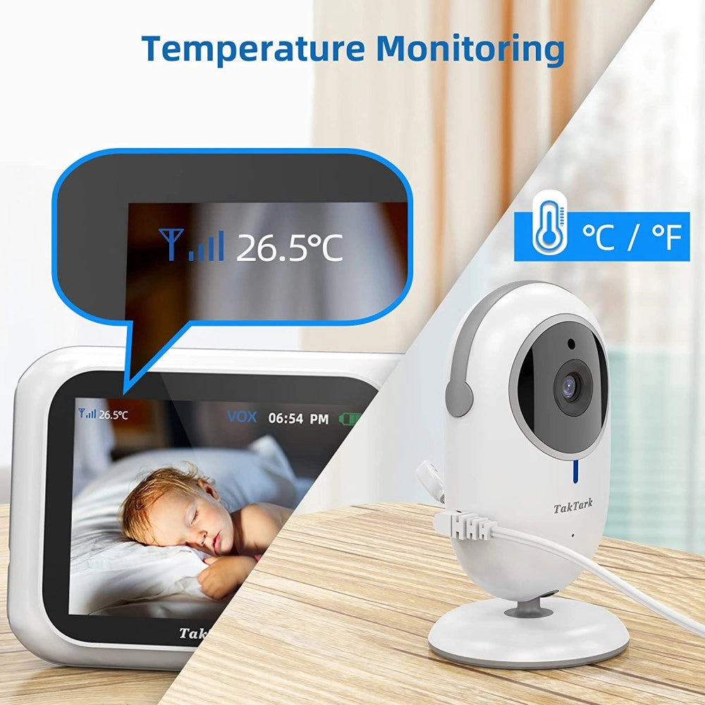 Trade Shop - Baby Monitor Video Digitale Wireless Q-sx905 Monitor Lcd Da 4.3" Bidirezionale -