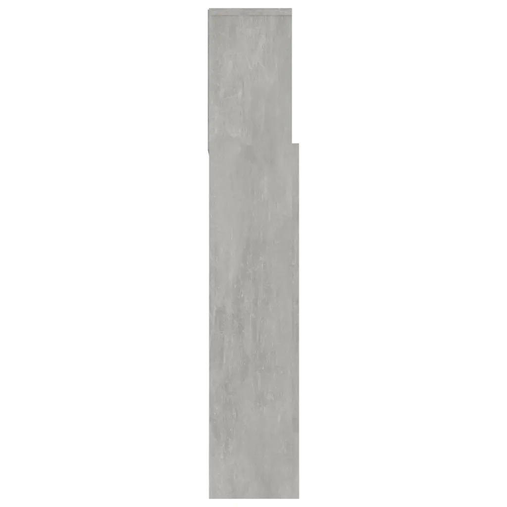 Testiera con Scomparti Grigio Cemento 180x19x103,5 cm 811884