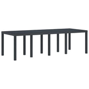 Tavolo da Giardino Antracite 250 x 100 x 73 cm polyrattan 871692