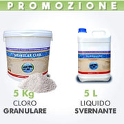 5 Kg Cloro granulare + 5 L Svernante