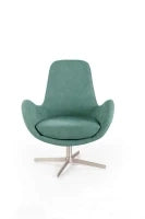 E-STYLO Poltrona girevole moderna dal design elegante e confortevole, perfetta per arricchire qualsiasi soggiorno, studio o area living, L.P.H 72 x 64 x 85 cm