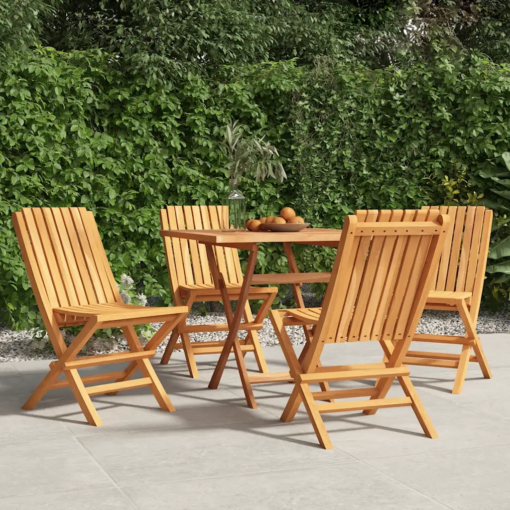 Sedie da Giardino Pieghevoli 4pz 47x47x89cm Legno Massello Teakcod mxl 100263