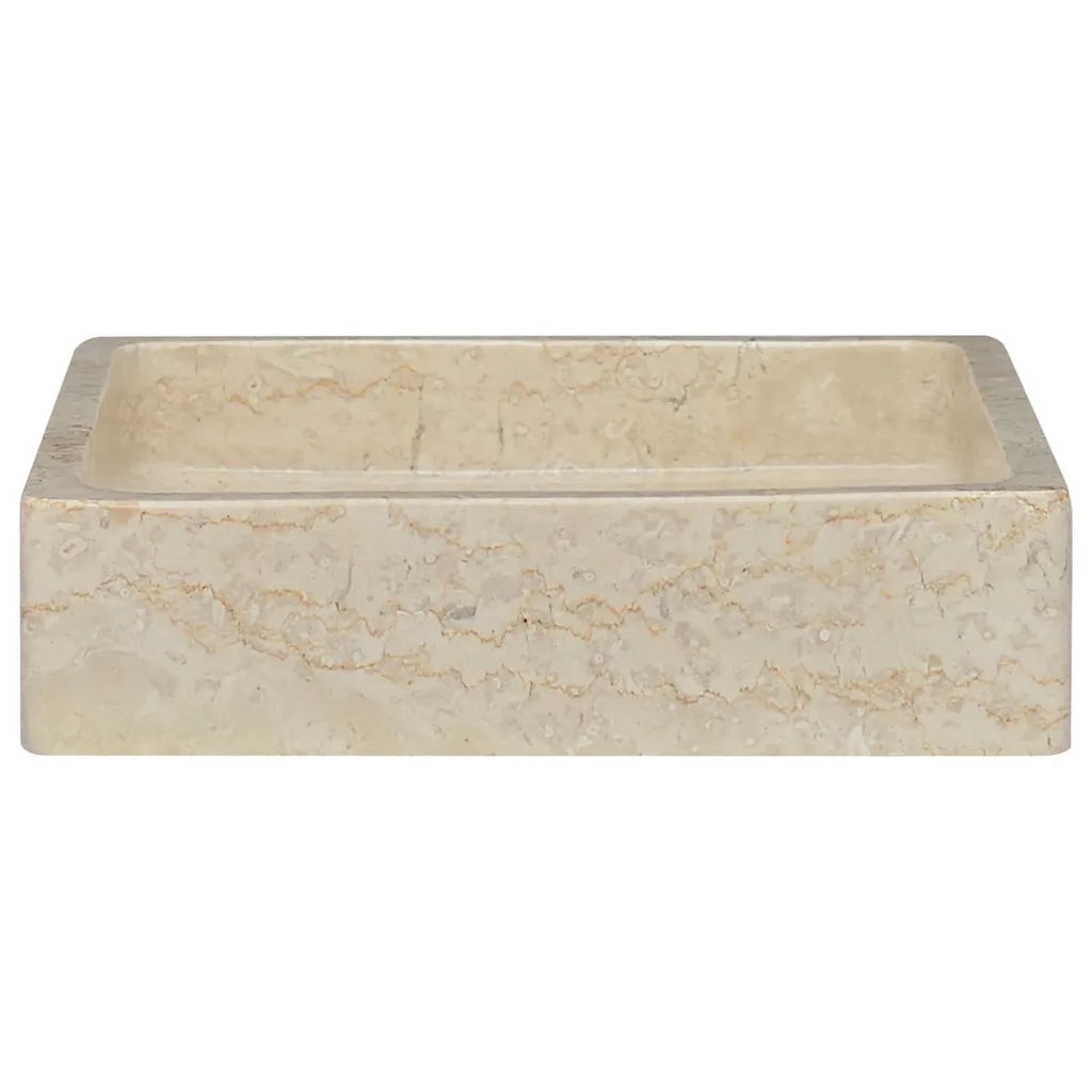 Lavandino-Lavabo-Lavello Crema 40x40x10 cm in Marmo 517220