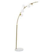 Bale, Lampada da Terra Necessarie 6 Lampadine, Bianco Marmo