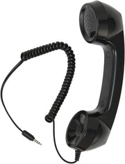 Ricevitore Telefonico Retro - 3,5 mm Altoparlante - Antiradiazione - Ricevitore Manuale - Comando a Tasto Unico - Cavo Rotolante 9 Piedi - Ricevitore Telefonico