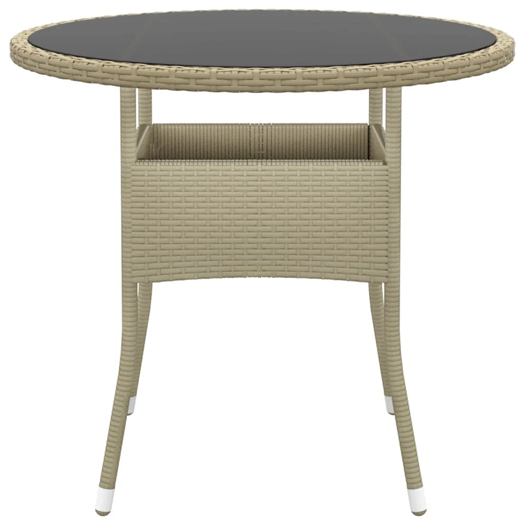 Set da pranzo da giardino per esterni 3 pezzi in resina di vimini beige 02_0013684
