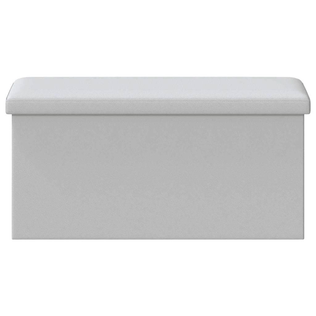 Panchina di stoccaggio pieghevole Bianco PVC 42045234