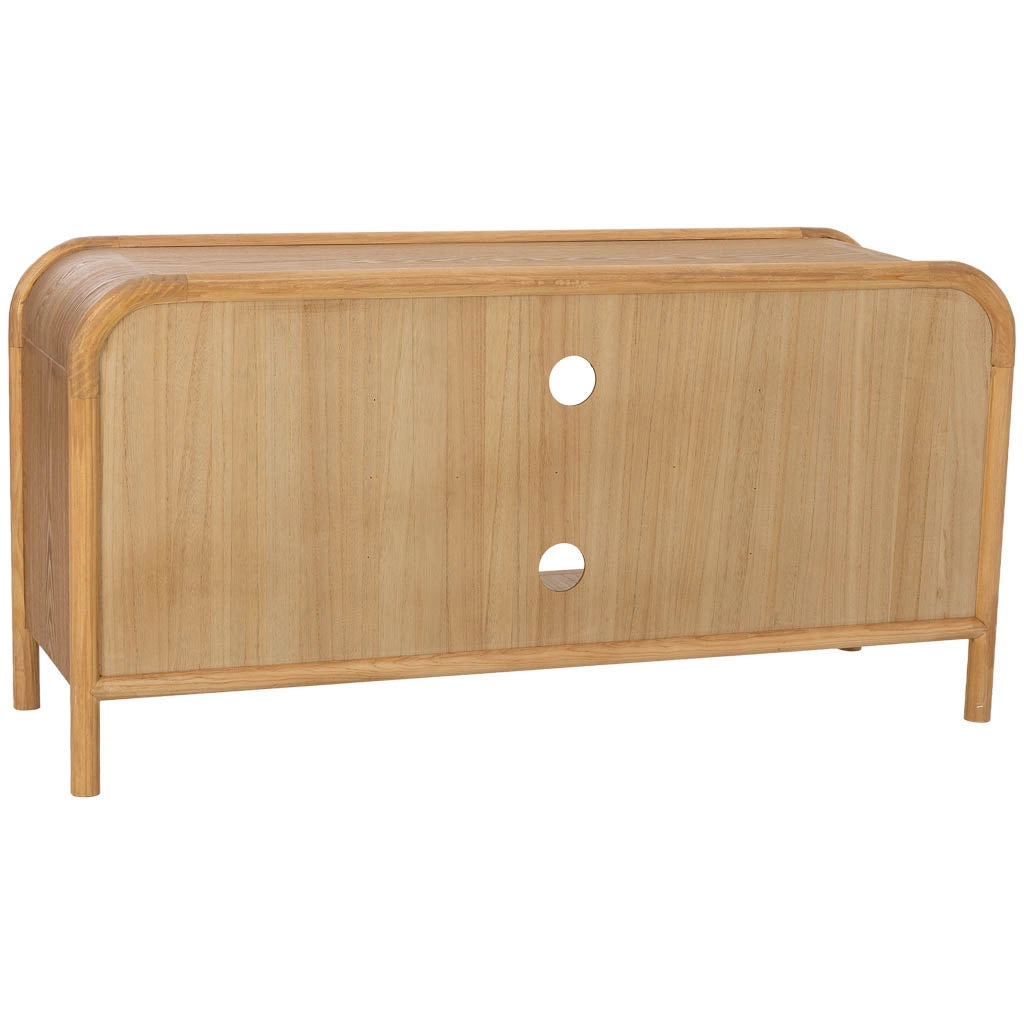 Base in legno e rattan marrone 120x39x60h cm