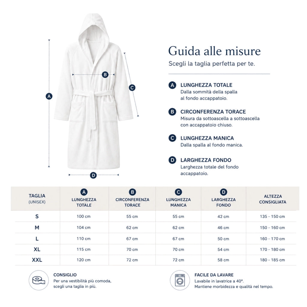 Satoka, Accappatoio 100% Cotone con Cappuccio, Grigio