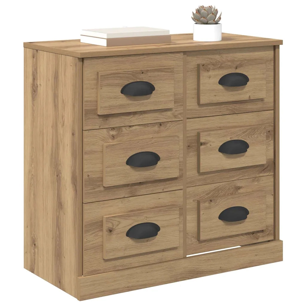 Credenza con Cassetto-Buffet-Armadio da cucina Rovere artigianale 70 x 35,5 x 67,5 cm 627791