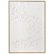 Decorazione da parete: stampa su tela bianca, design 3D realizzato a mano, materiali sintetici, cornice in legno di pino, soggiorno
