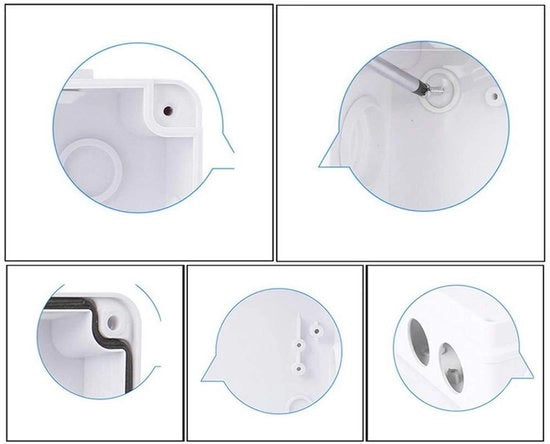 Cassa di connessione elettrica IP55 Scatola di progetto resistente all'usura Casse di progetto (1 pezzo - 50 x 50 mm)