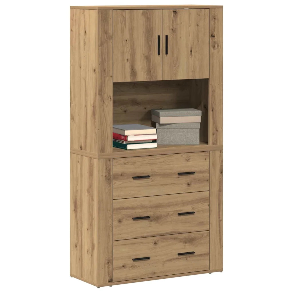 Credenza Rovere artigianale 80 x 33 x 150 cm Legno multistrato 3334344