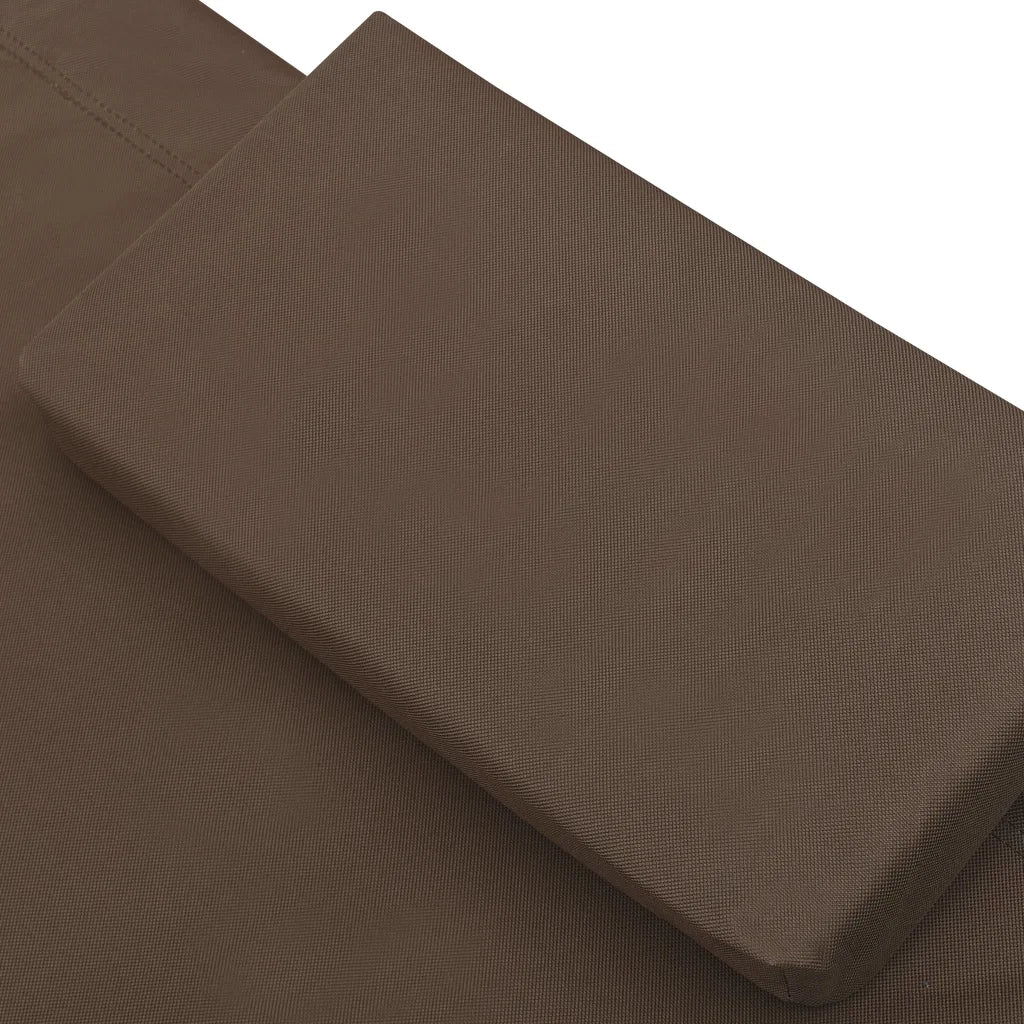 Lettino da Esterno in Tessuto Marrone CFW8162353