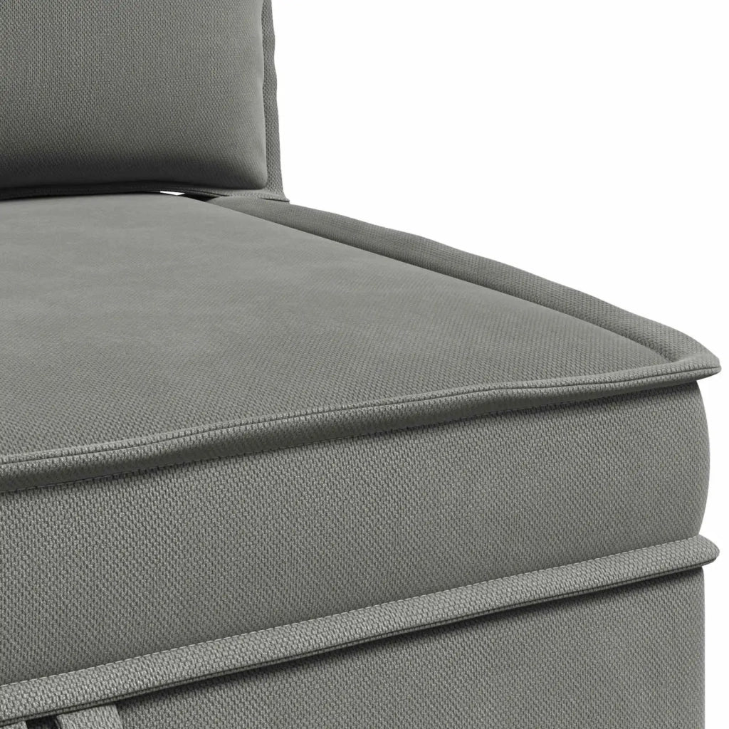 Divano Angolare con Storage Grigio scuro Velluto