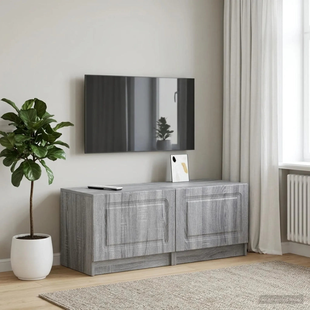 Mobile TV Sonoma grigio Legno ingegnerizzato 897781