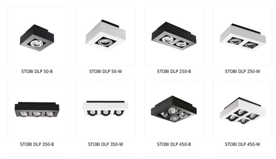 Kanlux faretto soffitto STOBI DLP 50-B nero GU10 orientabile