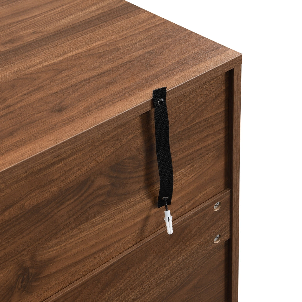 Sideboard 140x40x80 cm con 4 ante e ampio spazio; MDF; naturale