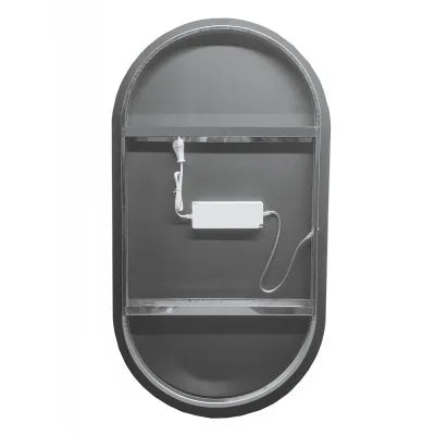 Specchio ovale LED 62x110 illuminazione perimetrale e installazione reversibile