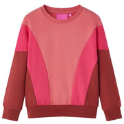 Felpa da Bambino Color Block Rosa e HennÃ© 92cod mxl 84171