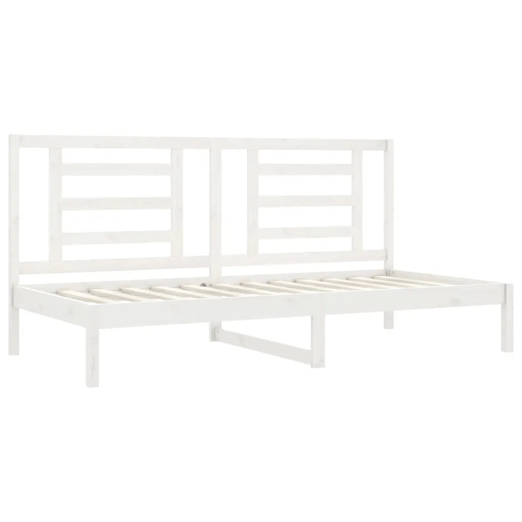 Dormeuse senza Materasso Bianca 80x200 cm Legno Massello Pino 3108062