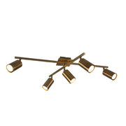 Lampadario moderno MARLEY oro 5 luci GU10 Trio 612400504